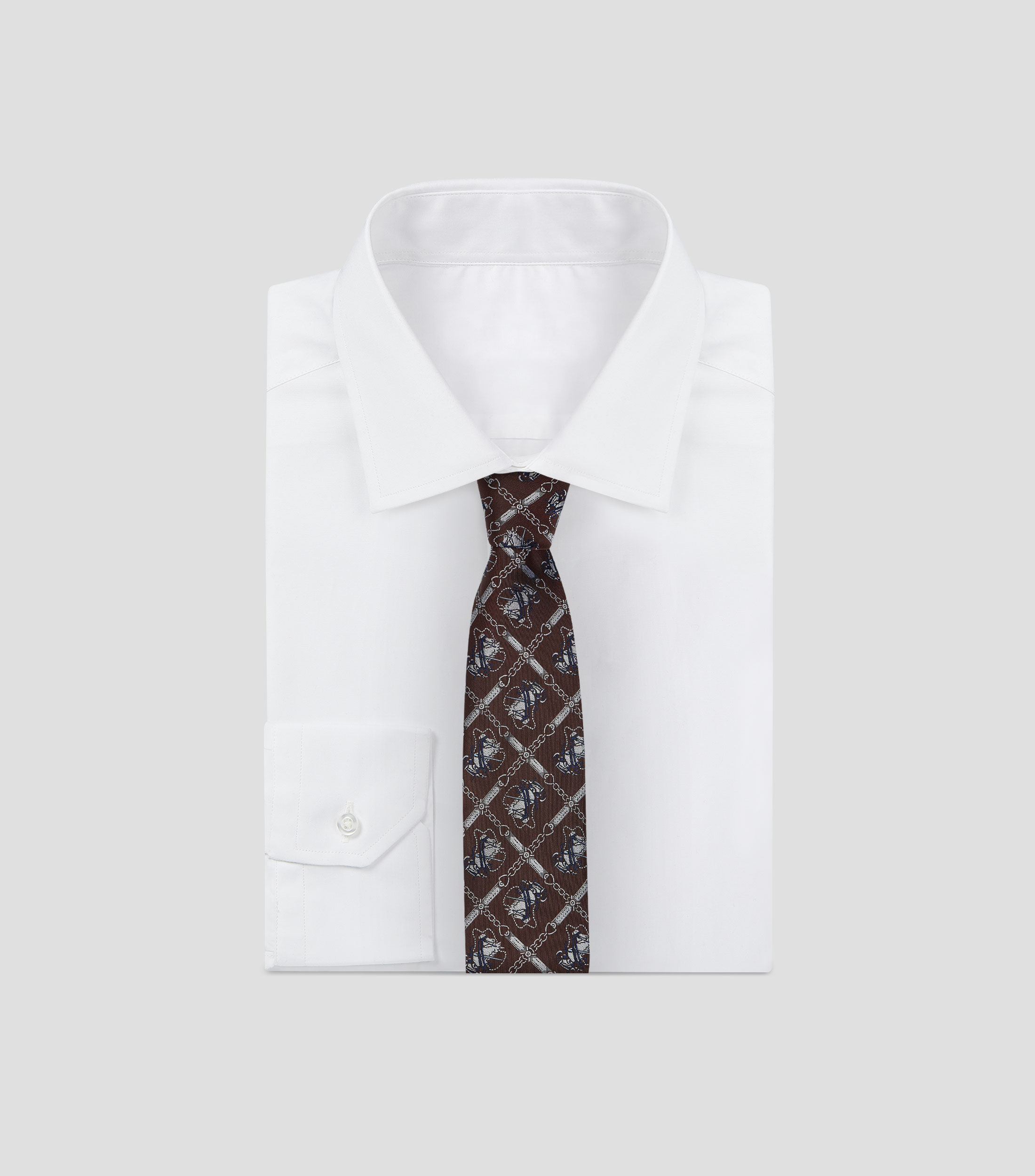 Corbata ancha seda fantasía